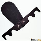 Billiards King Portable Folding Leather Pool Cue Rack/Holder/Claw for 2 - 4 Pool Sticks | Billiards King