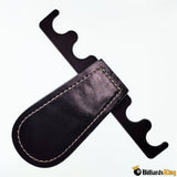 Billiards King Portable Folding Leather Pool Cue Rack/Holder/Claw for 2 - 4 Pool Sticks | Billiards King