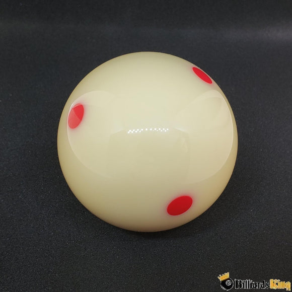 Billiards King Red Dot Measle Training Cue Ball (6 Dots)