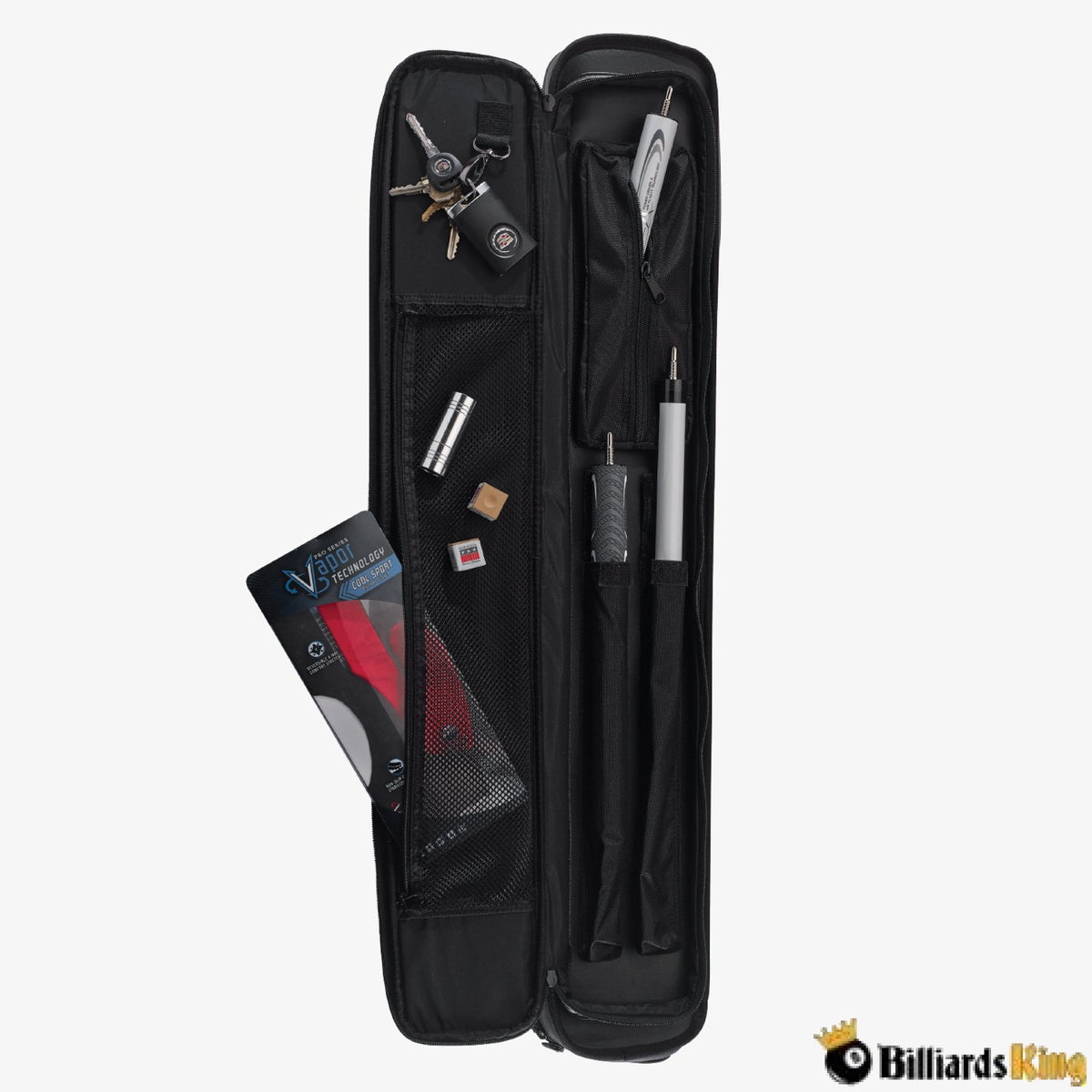 ビリヤード CUE CASE 4B8S Lucasi 4 Butt 8 Shaft Soft Butterfly Cue Case LC748B - Billiards King