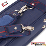 Cuetec Pro Line 4x8 4 Butt 8 Shaft Soft Pool Cue Case 95-755 Navy Blue - Billiards King