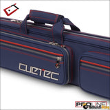 Cuetec Pro Line 4x8 4 Butt 8 Shaft Soft Pool Cue Case 95-755 Navy Blue - Billiards King