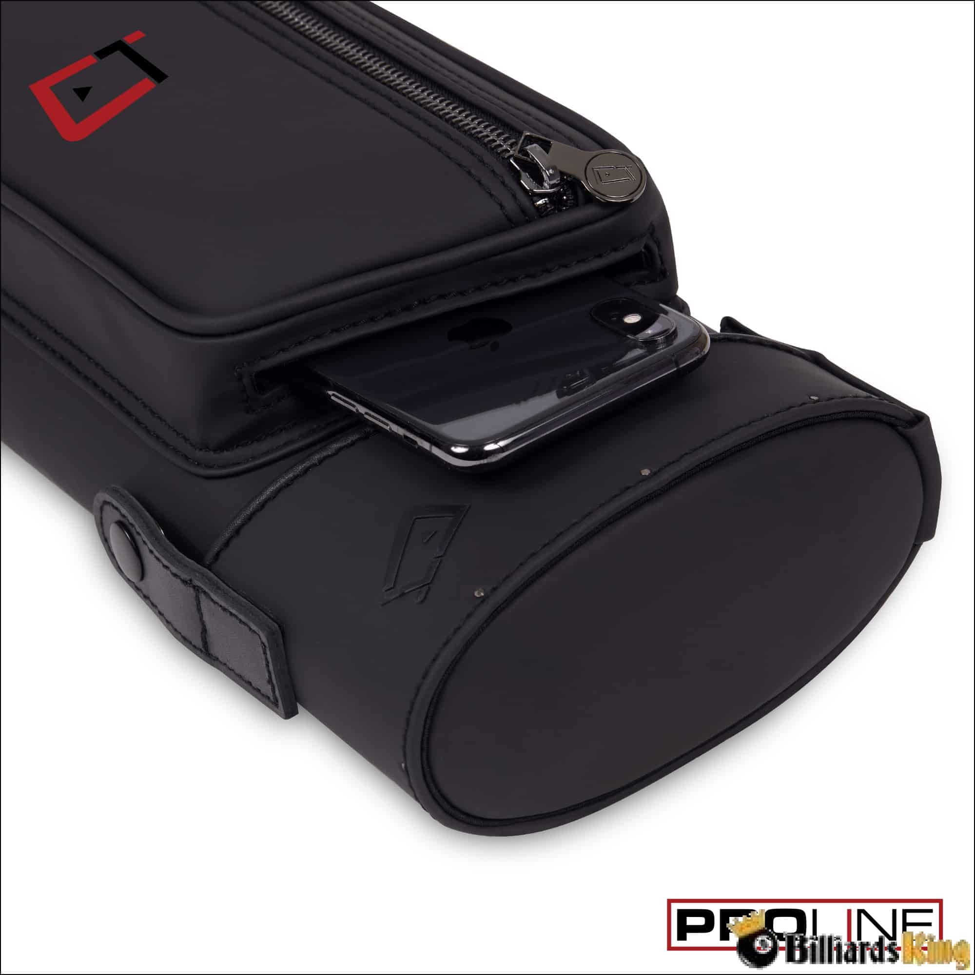 Cuetec Pro Line Black Noir 2x4 2 Butt 4 Shaft Hard Pool Cue Case