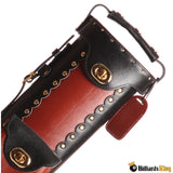Instroke Geo 2 Butt 3 Shaft 2B/3S Black/Burgundy Hard Pool Cue Case | Billiards King