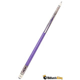 Meucci Economy Cure EC-7 Purple with Purple & White Wrap Pool Cue Stick - Billiards King