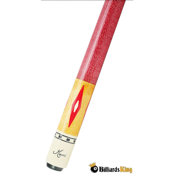 Meucci Economy Cure EC - 7 Red with Wrap Pool Cue Stick - Billiards King