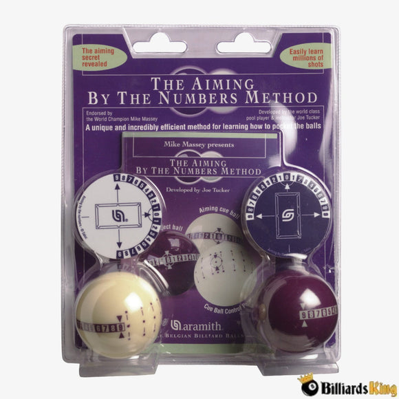 Aramith Mike Massey Aim By Numbers Training Balls ARNB - Billiards King