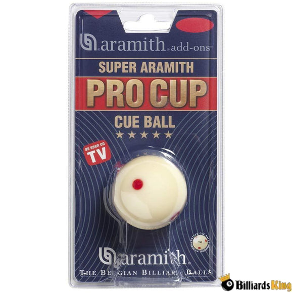 Aramith Super Pro Cup Measle Cue Ball - Billiards King