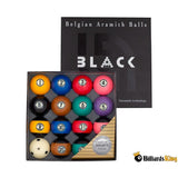 Aramith Tournament Black Pool Balls - Billiards King