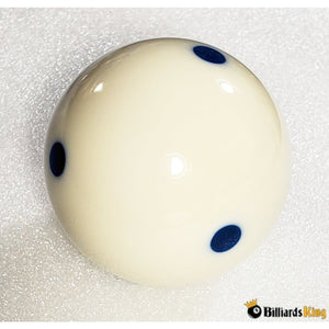 Billiards King Blue Dot Measle Training Cue Ball (6 Dots) - Billiards King