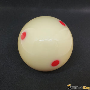 Billiards King Red Dot Measle Training Cue Ball (6 Dots) - Billiards King