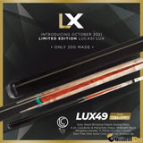 Lucasi Limited Edition LUX 49 Pool Cue Stick - Billiards King