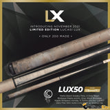Lucasi Limited Edition LUX 50 Pool Cue Stick - Billiards King