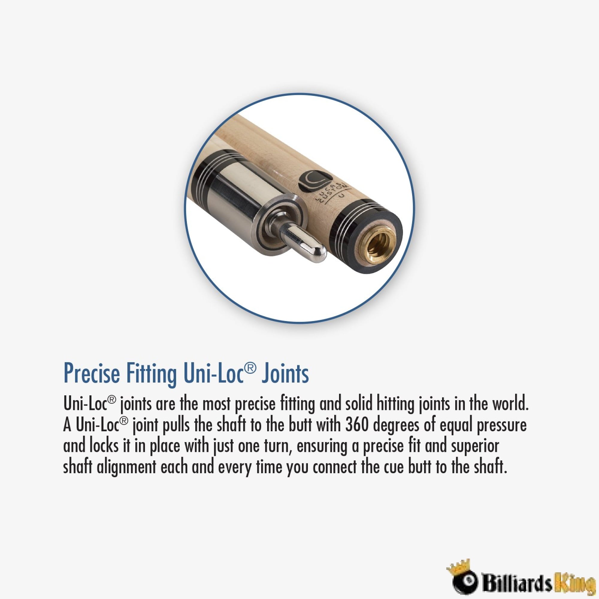 Lucasi Limited Edition LUX 52 Pool Cue Stick - Billiards King