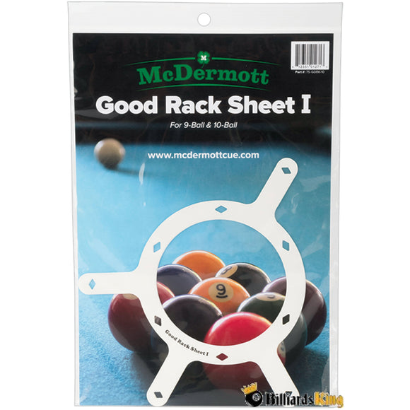McDermott Good Rack Sheet 9 and 10 Ball (Set of 10) | Billiards King