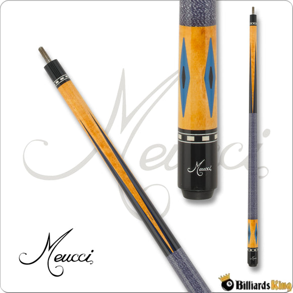 Meucci Economy Cure EC - 8 Blue Pool Cue Stick - Billiards King