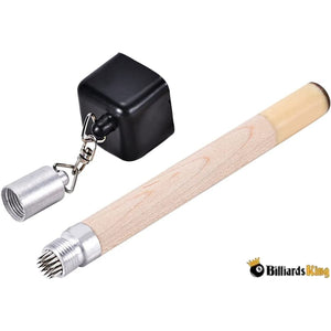 Mini Pool Cue Chalker/ Chalk Holder with Aerator Spikes