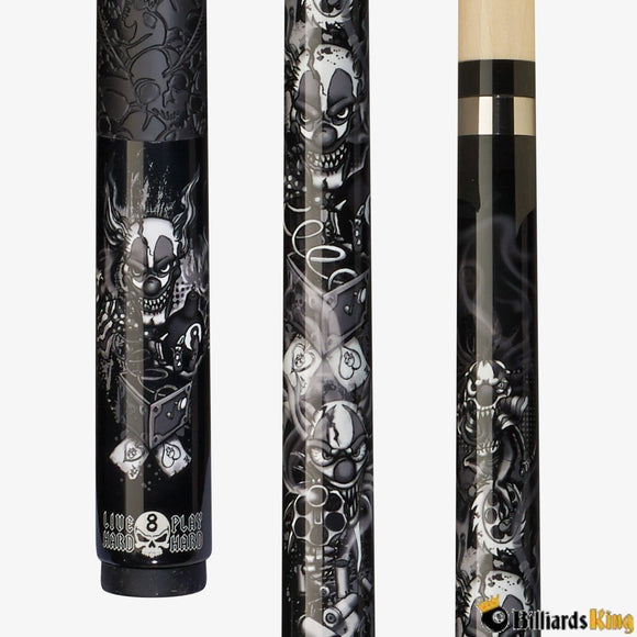 Players D-CN Killer Clown Pool Cue Stick - Billiards King