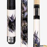 Players D - CWWP Howling Wolves Pool Cue Stick - Billiards King