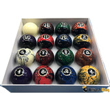 Pro Series Black Marbleized Billiard Ball Set - Billiards King