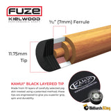 PureX Kielwood Fuze Shaft Radial w/ Black Collar PSKW-RBC - Billiards King
