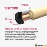 PureX UniLoc Technology 11.75mm Skinny Shaft PSK-UNBC - Billiards King