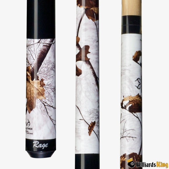 Rage RGCW Real Tree Snow Camo Pool Cue Stick - Billiards King