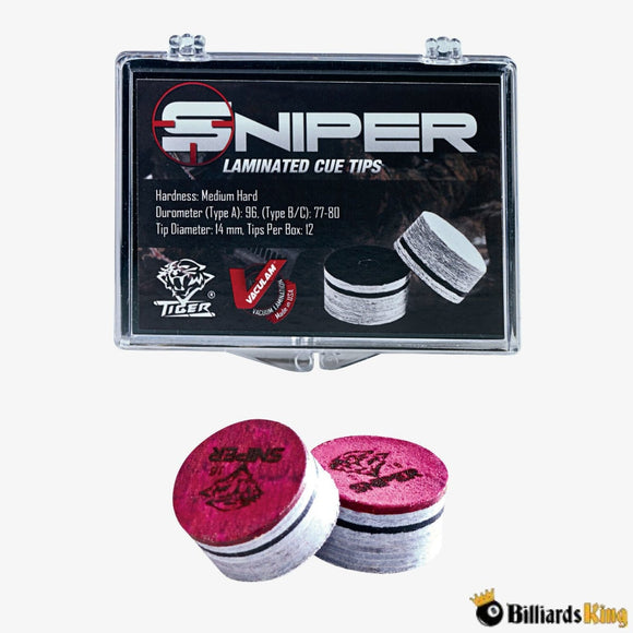 Tiger Sniper Leather Tip - Billiards King