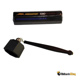 Tube of Predator 1080 Pure Chalk (5 cubes) & Octagon Shaped Pocket Chalker/Holder - Billiards King