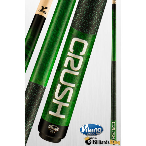 Viking Crush Green 3 Piece Jump/Break Pool Cue Stick - Billiards King