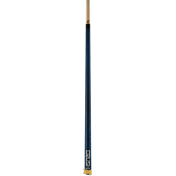 Viking Crush Wrapless Blue Break Pool Cue Stick - Billiards King